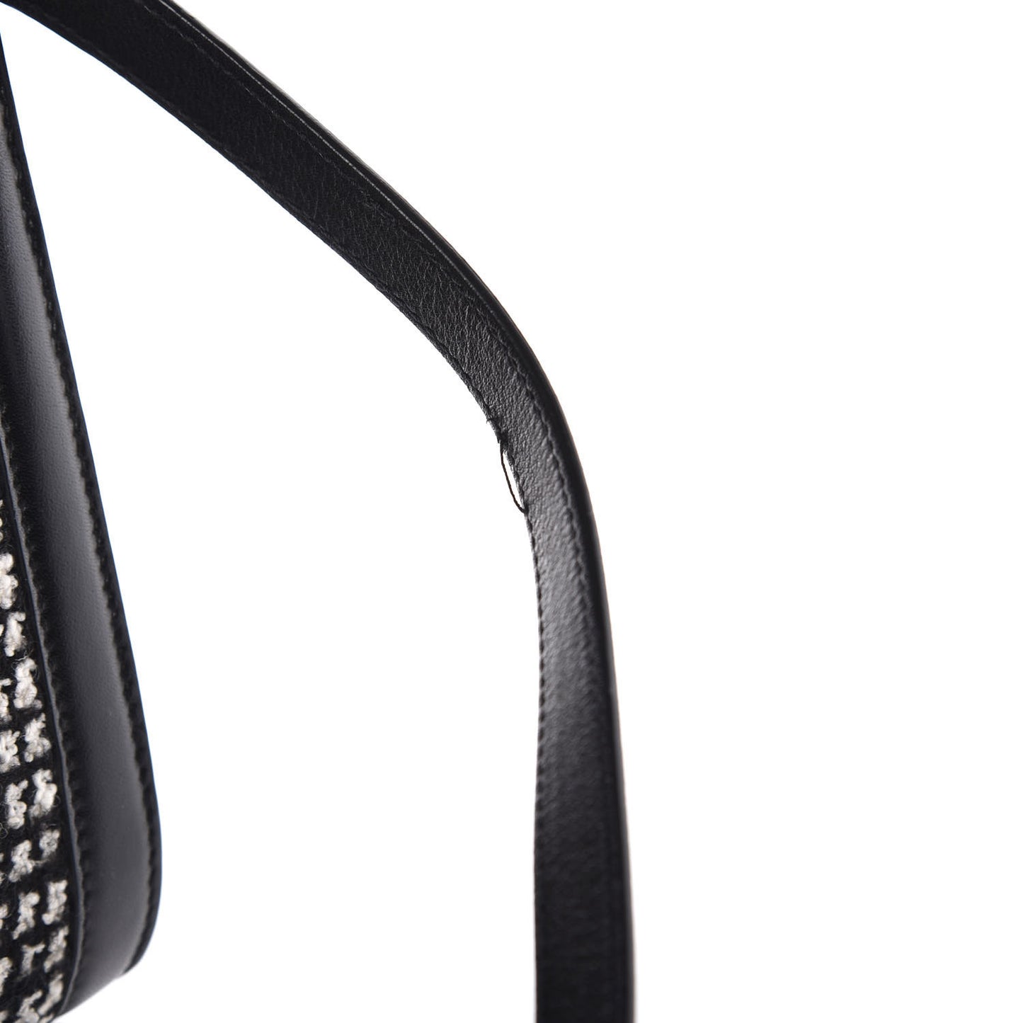 Tweed Houndstooth Nano Sac De Jour Black
