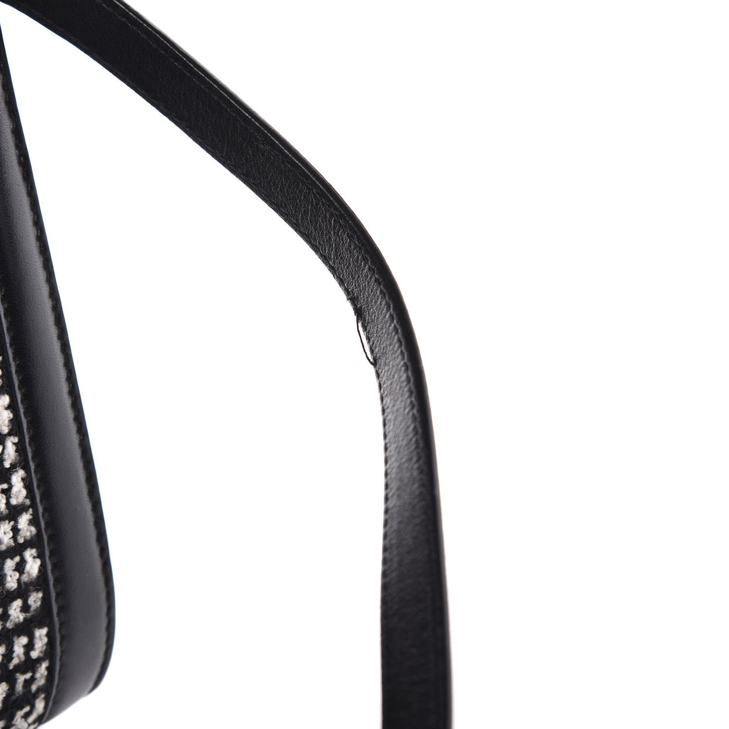 Saint Laurent Tweed Houndstooth Nano Sac De Jour Black 9 of 12