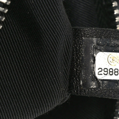Chanel Calfskin Chain 20s Signe Waist Bag Black 7 of 9