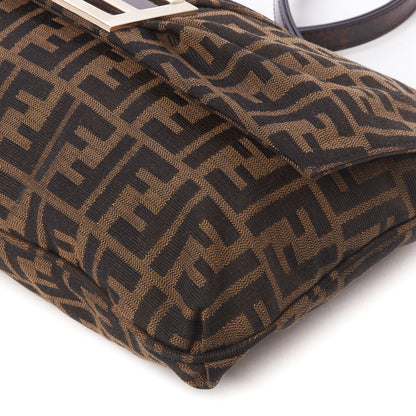 Fendi Zucca Patent Large Mia Shoulder Flap Tobacco 5 of 9