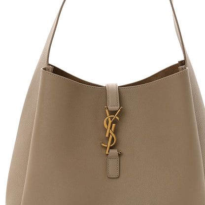Saint Laurent Supple Calfskin Large Le 5 A 7 Soft Hobo Dusty Grey 8 of 10