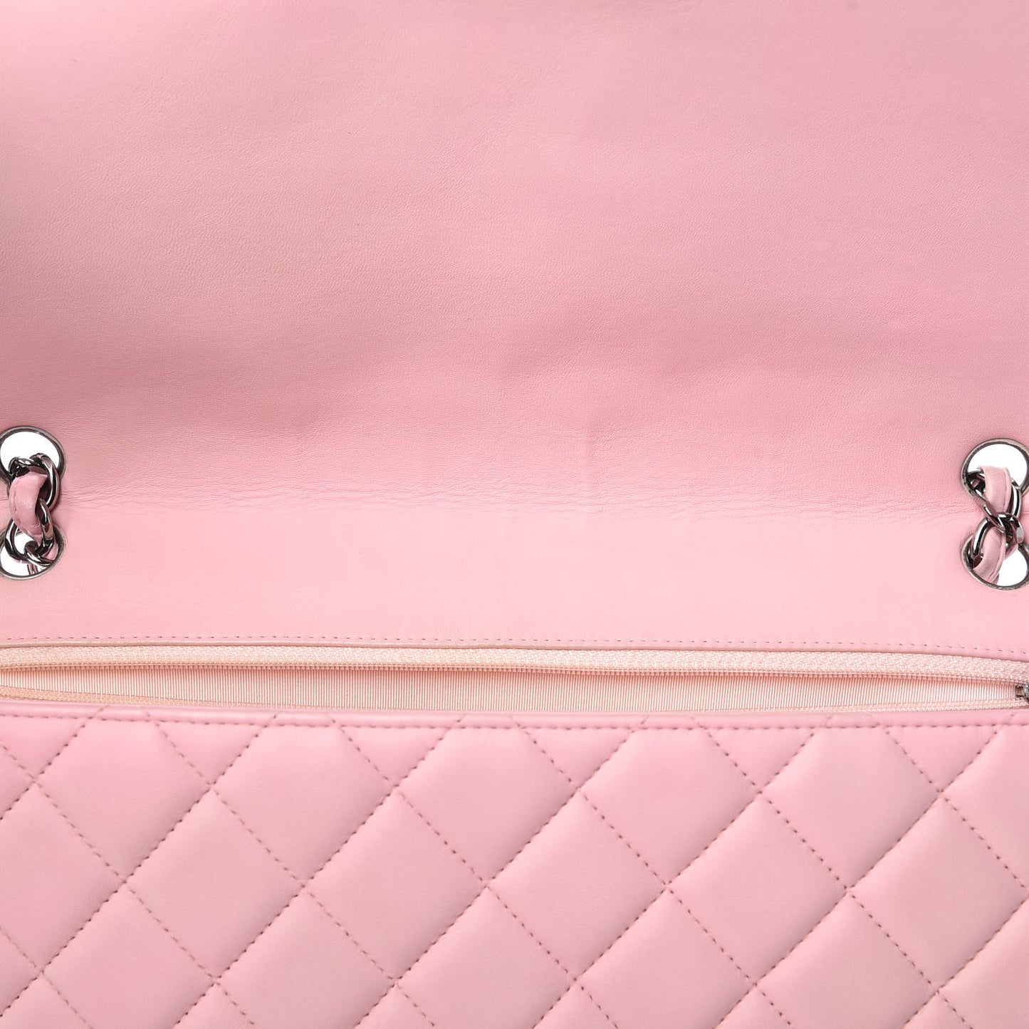 Lambskin Quilted Maxi Single Flap Pink