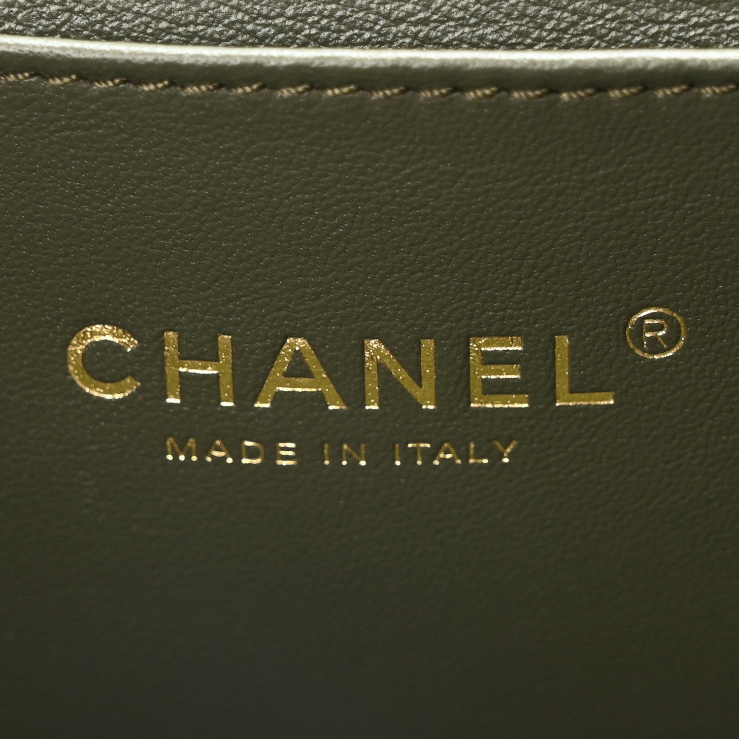 Chanel Caviar Quilted Mini Coco First Flap Khaki 6 of 10