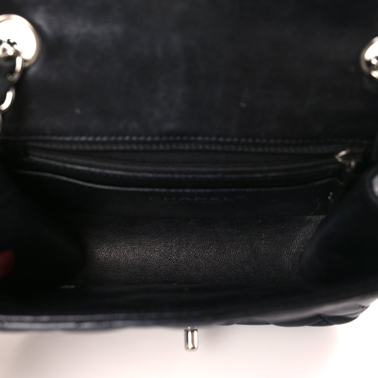 Chanel Lambskin Quilted Mini Square Flap Black 5 of 11