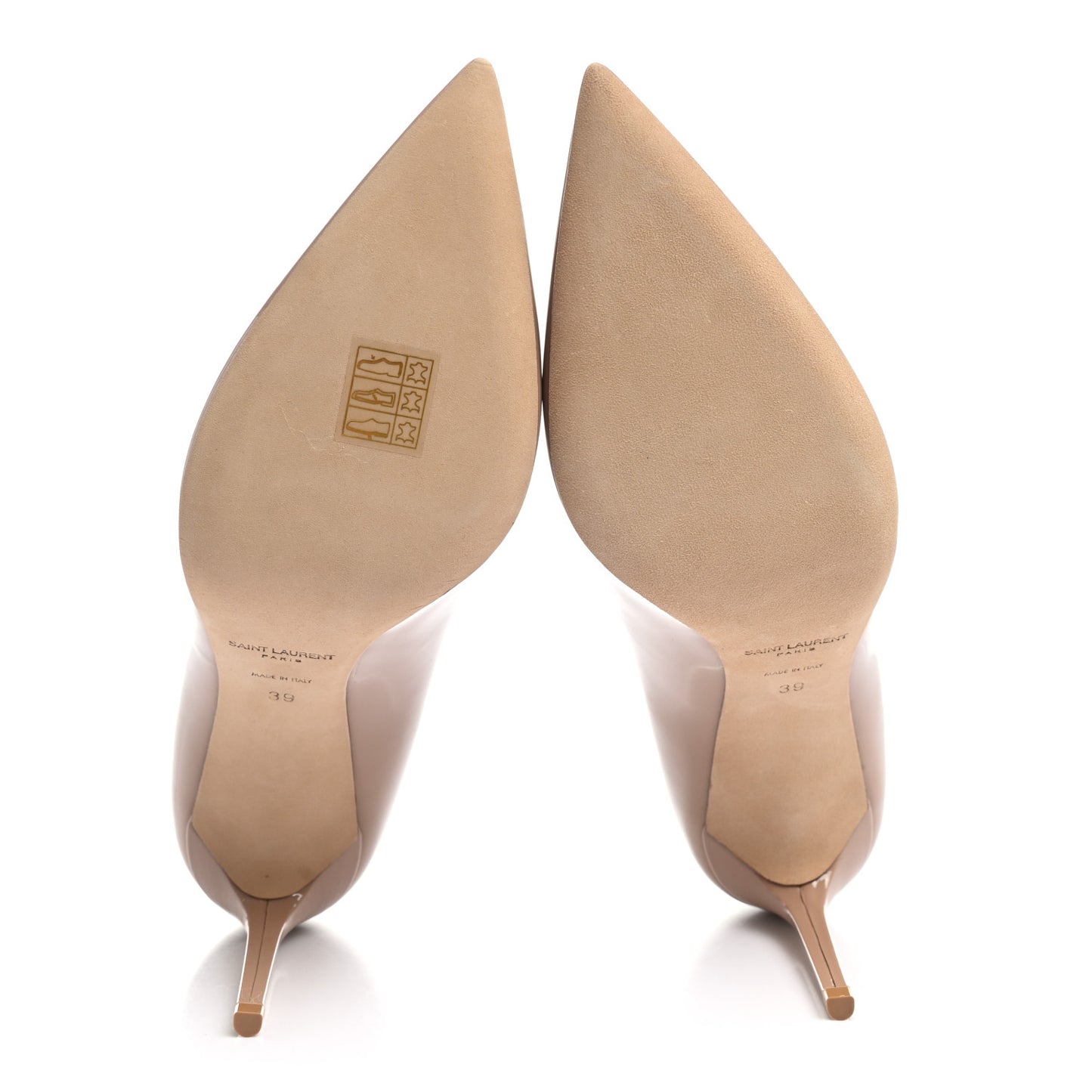 Patent Calfskin Zoe 85 Pumps 39 Nude