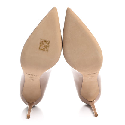 Saint Laurent Patent Calfskin Zoe 85 Pumps 39 Nude 5 of 9