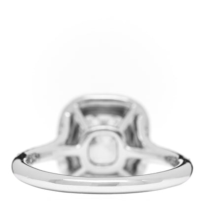 Tiffany Platinum Diamond 1.10ct Soleste Cushion Cut Double Halo Engagement Ring 49 4.75 4 of 7