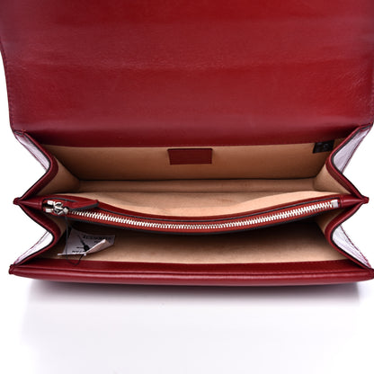 Gucci Tweed GG Monogram Small Dionysus Shoulder Bag Black White Romantic Cherry 4 of 12