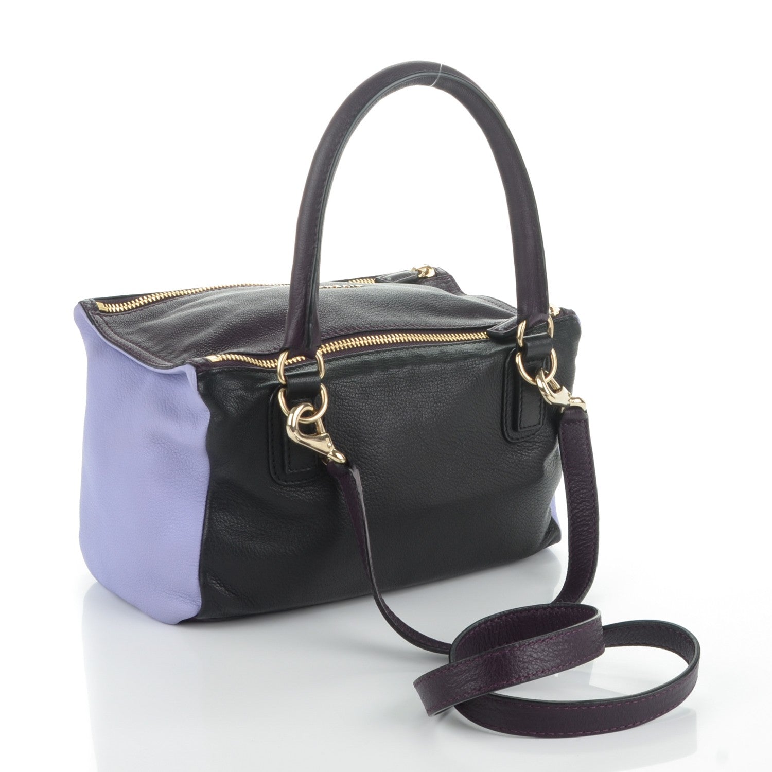 Givenchy Sugar Goatskin Small Colorblock Pandora Aubergine 3 of 8