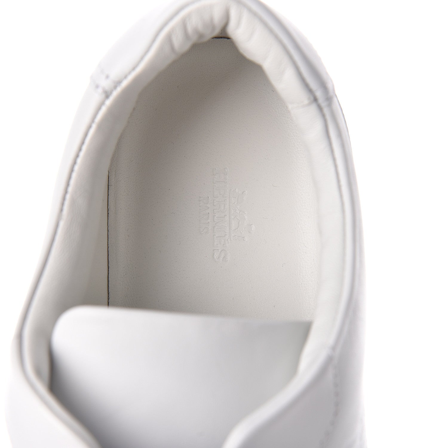 Hermes Calfskin Mens Advantage Sneakers 45 White 7 of 7