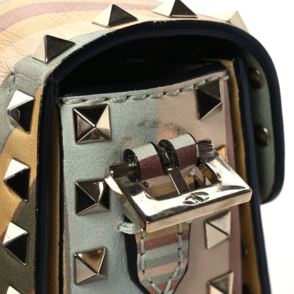 Valentino Garavani Vitello Native Couture 1975 Rockstud Crossbody Bag Green Multicolor 11 of 15