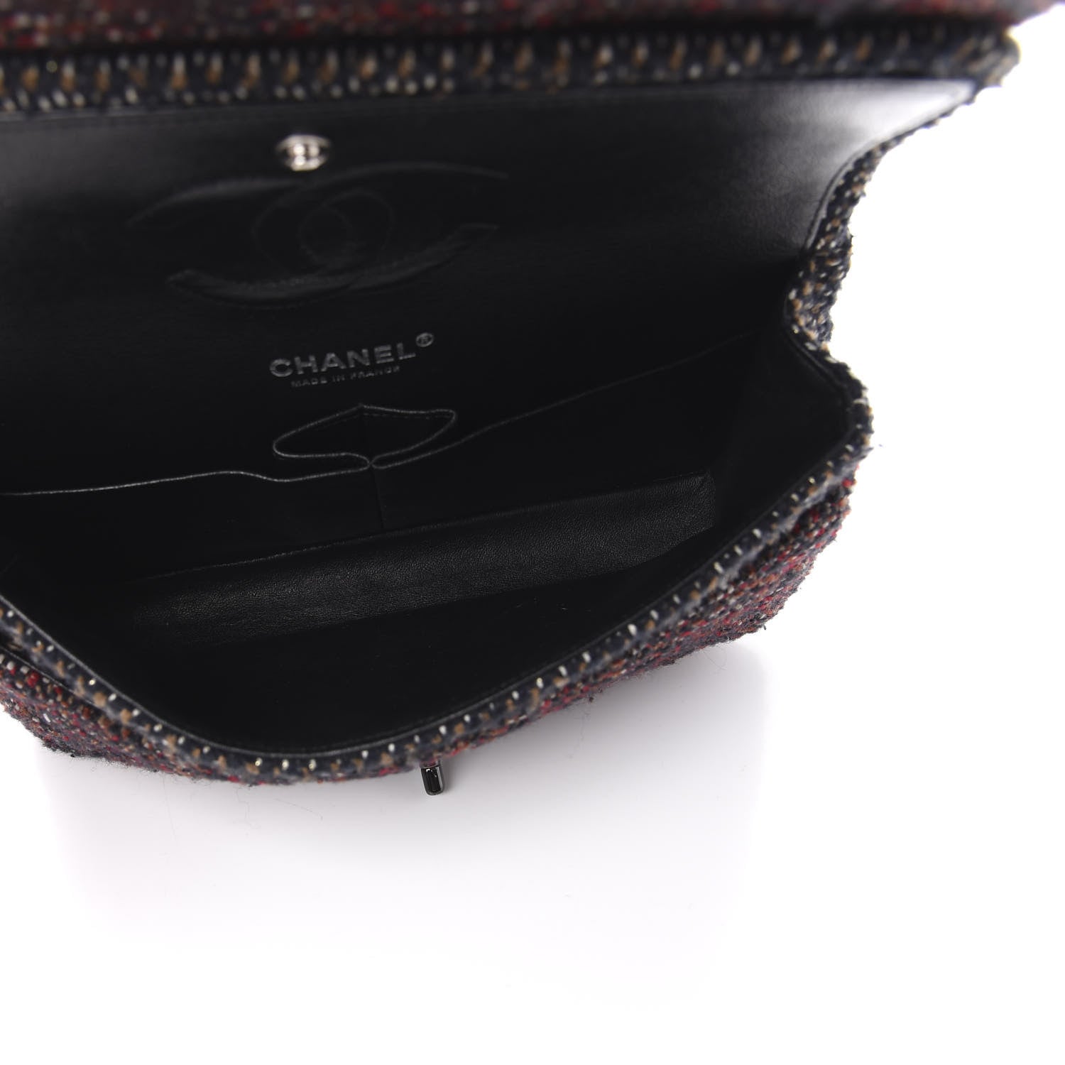 Chanel Tweed Quilted Medium Double Flap Multicolor 5 of 10