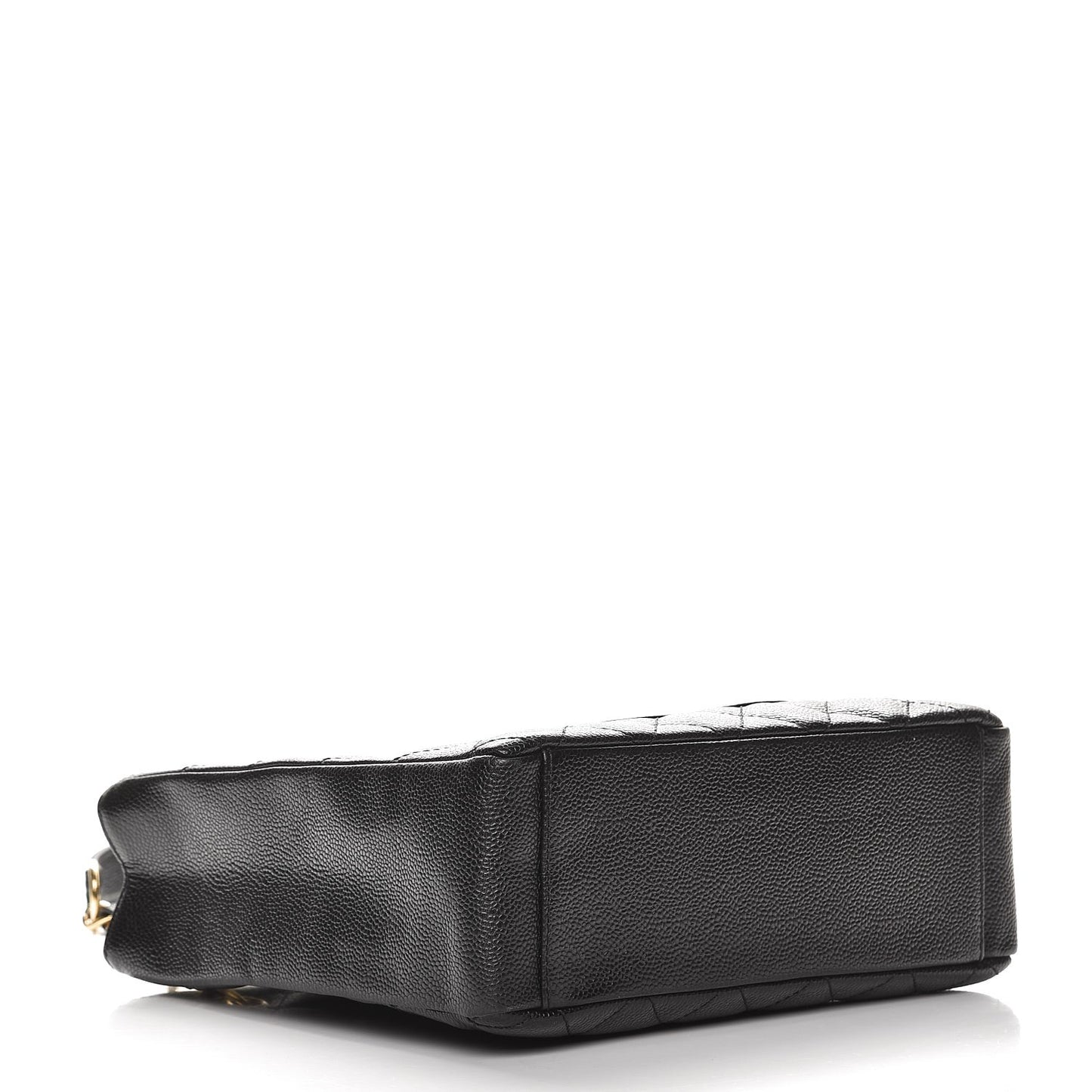 Caviar Quilted Petit Shopping Tote PST Black
