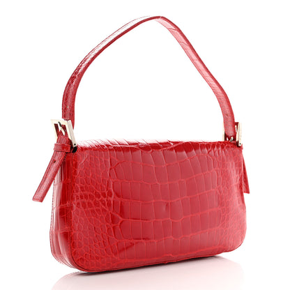 Fendi Crocodile Baguette Red 3 of 13
