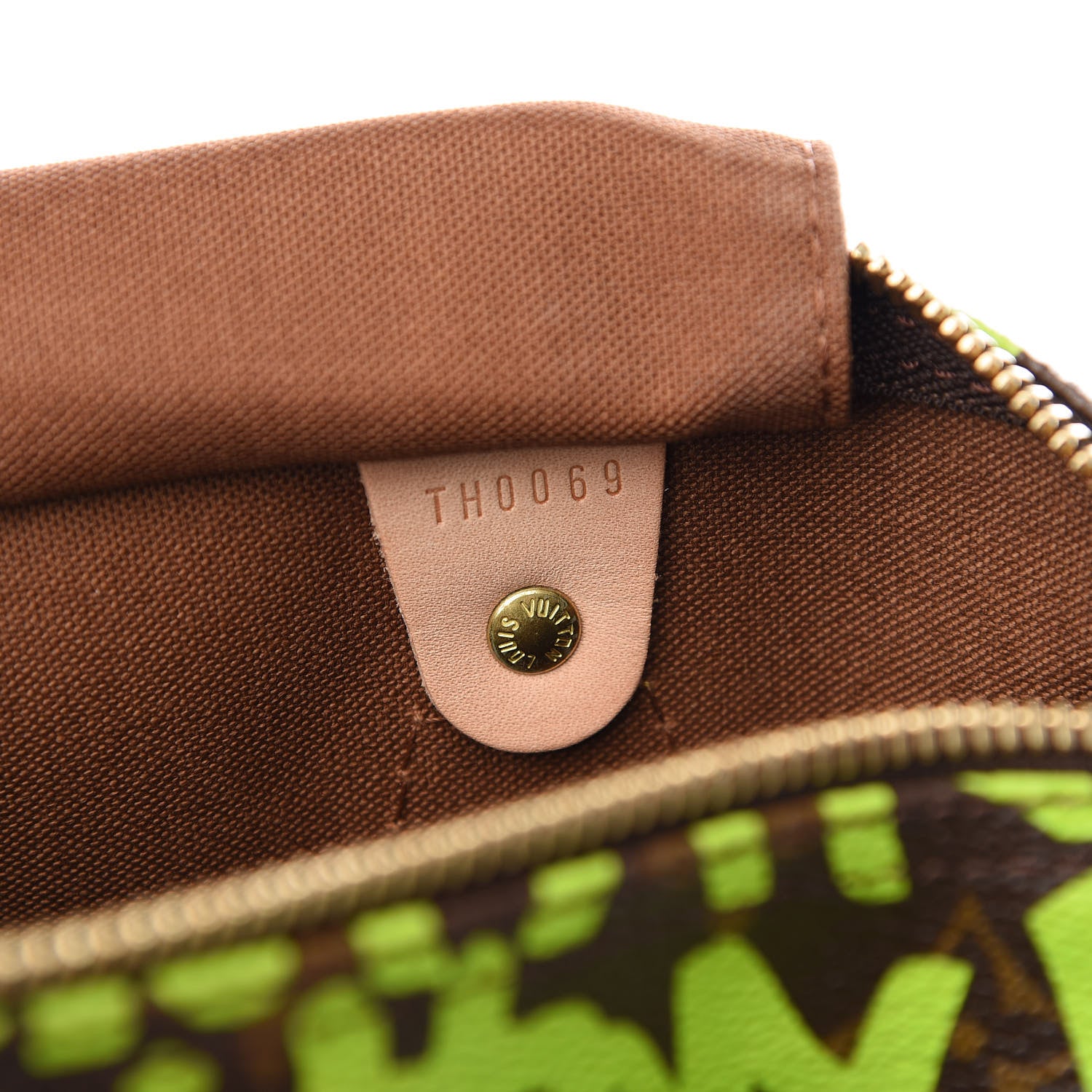 Louis Vuitton Monogram Graffiti Speedy 30 Green 6 of 9
