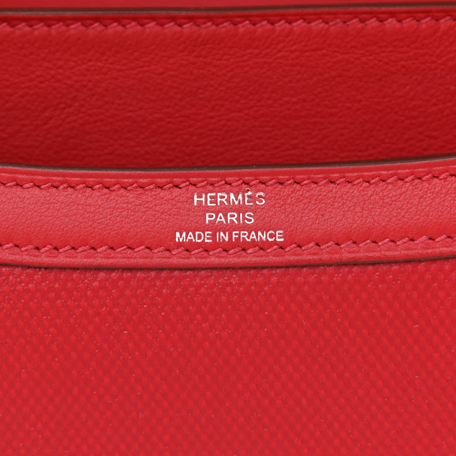 Hermes Swift Toile H Berline Constance 24 Rouge Piment Ecru 6 of 11