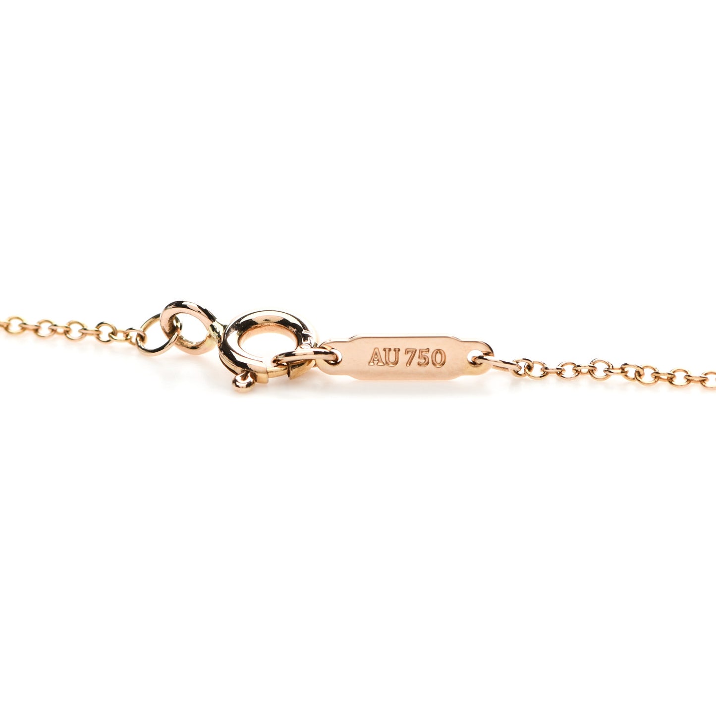 18K Rose Gold Diamond Arrow Pendant Necklace