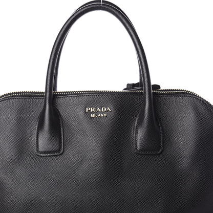 Prada Saffiano Cuir Top Handle Dome Tote Black 11 of 11