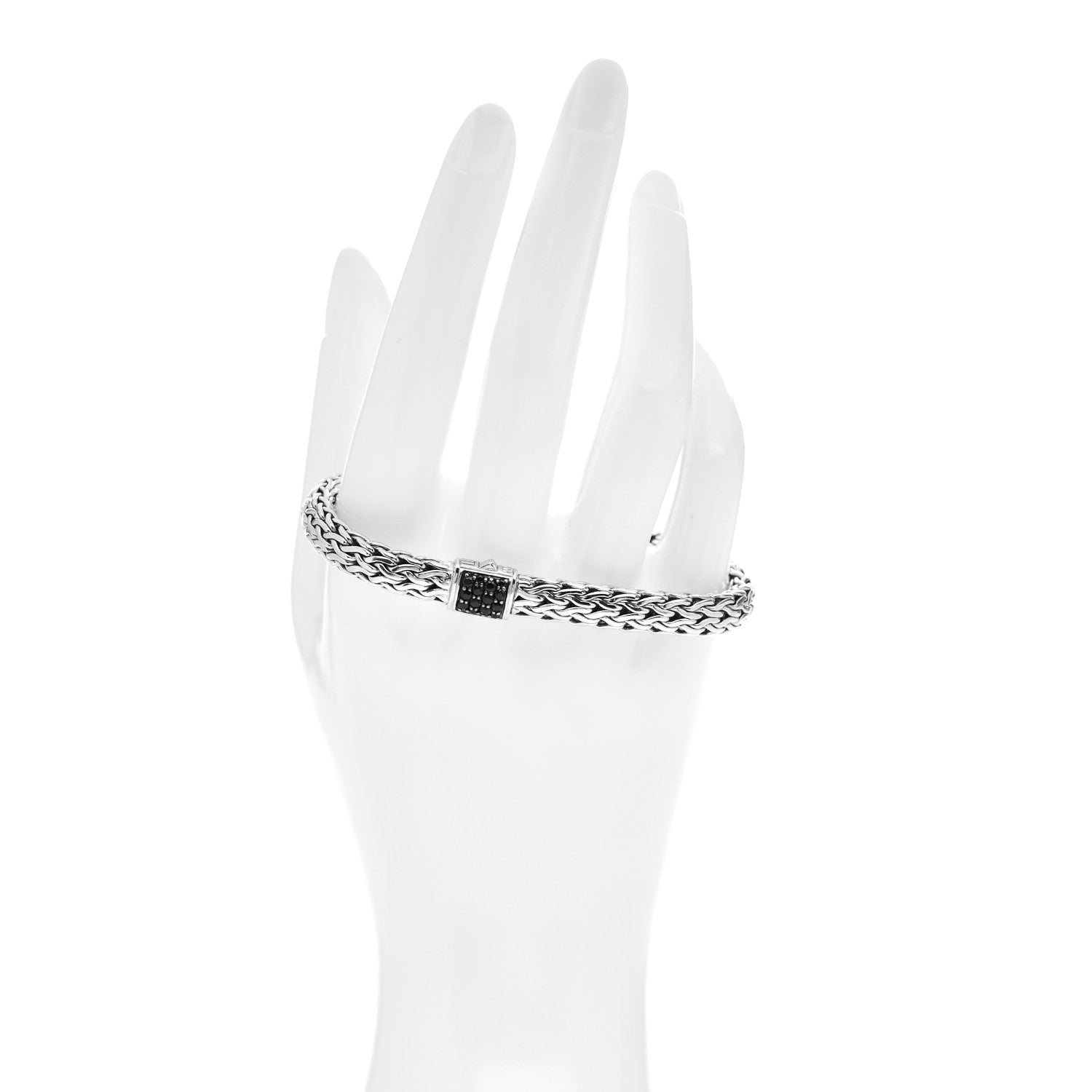 John Hardy Sterling Silver Black Sapphire 7.5mm Classic Chain Bracelet 2 of 4
