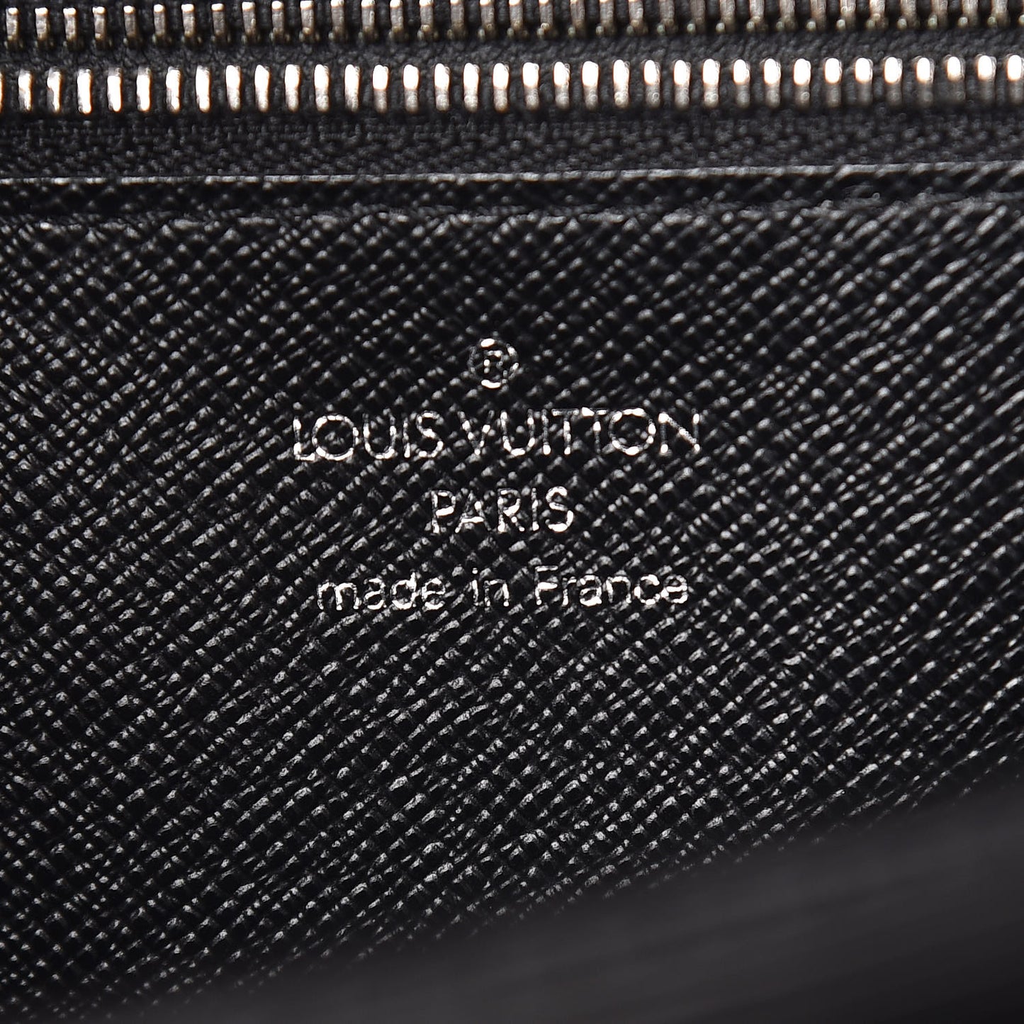 Epi Pochette Sellier Dragonne Clutch Black