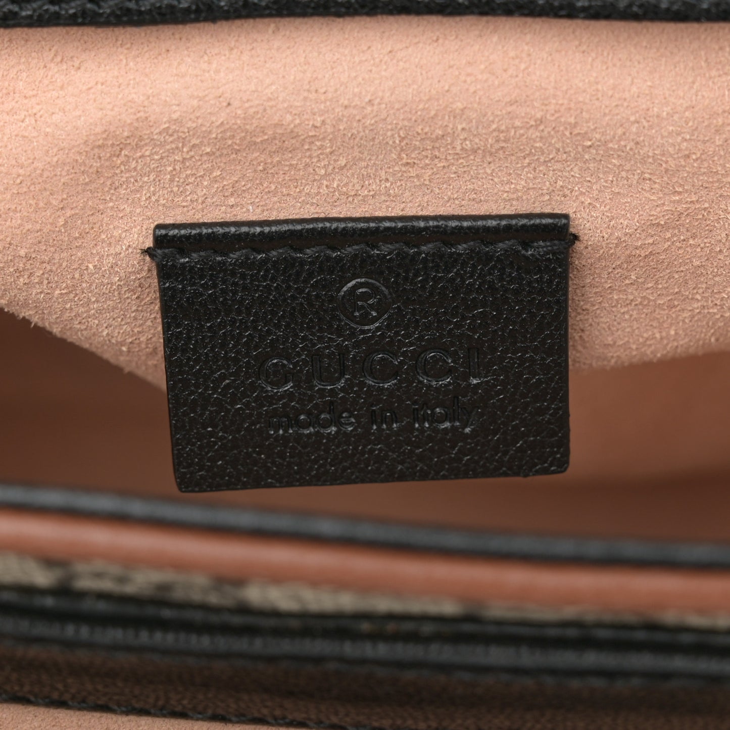 GG Supreme Monogram New Sakai Lux Calfskin Mini Padlock Flap Pocket Shoulder Bag Beige Ebony Black Cuir