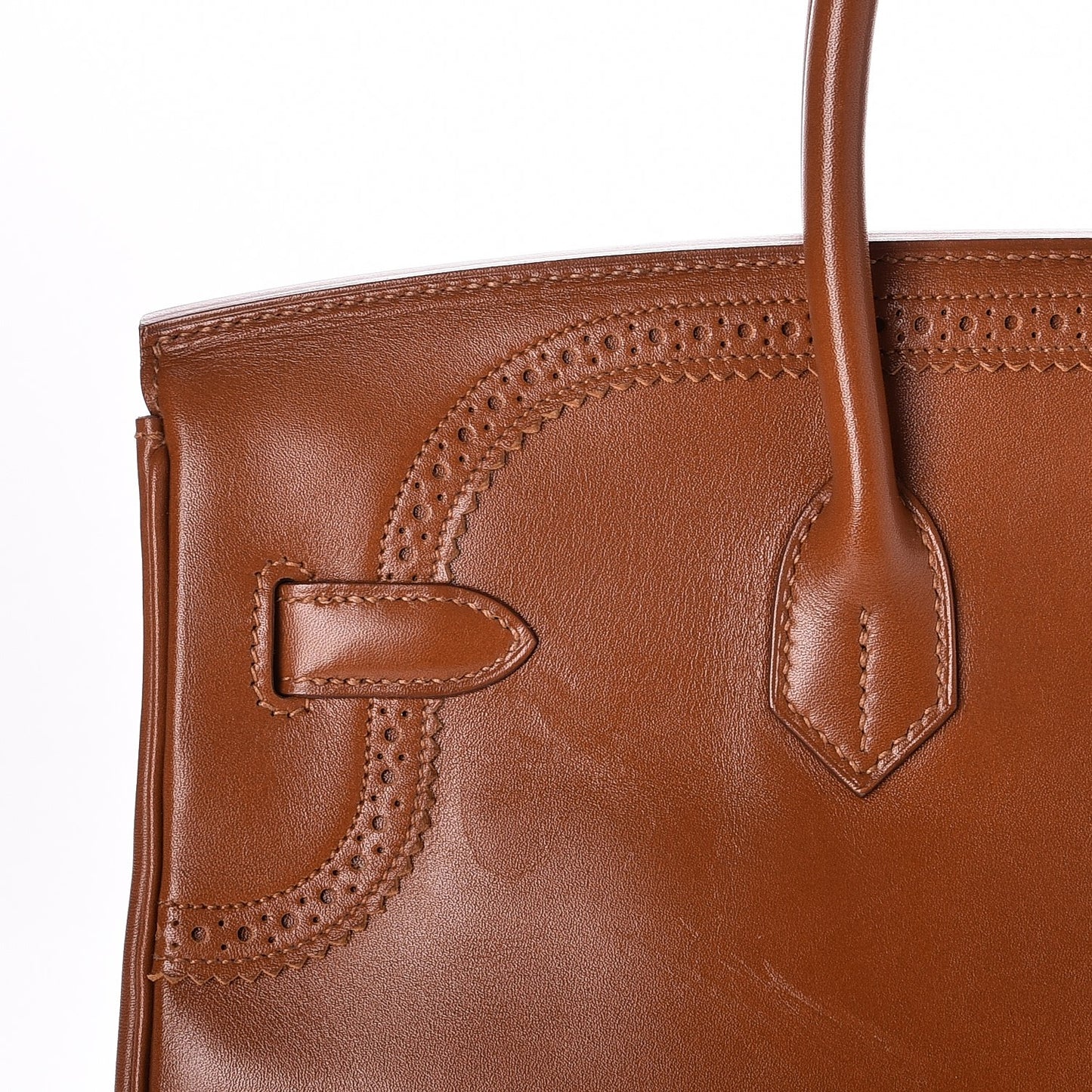 Tadelakt Ghillies Birkin 35 Fauve