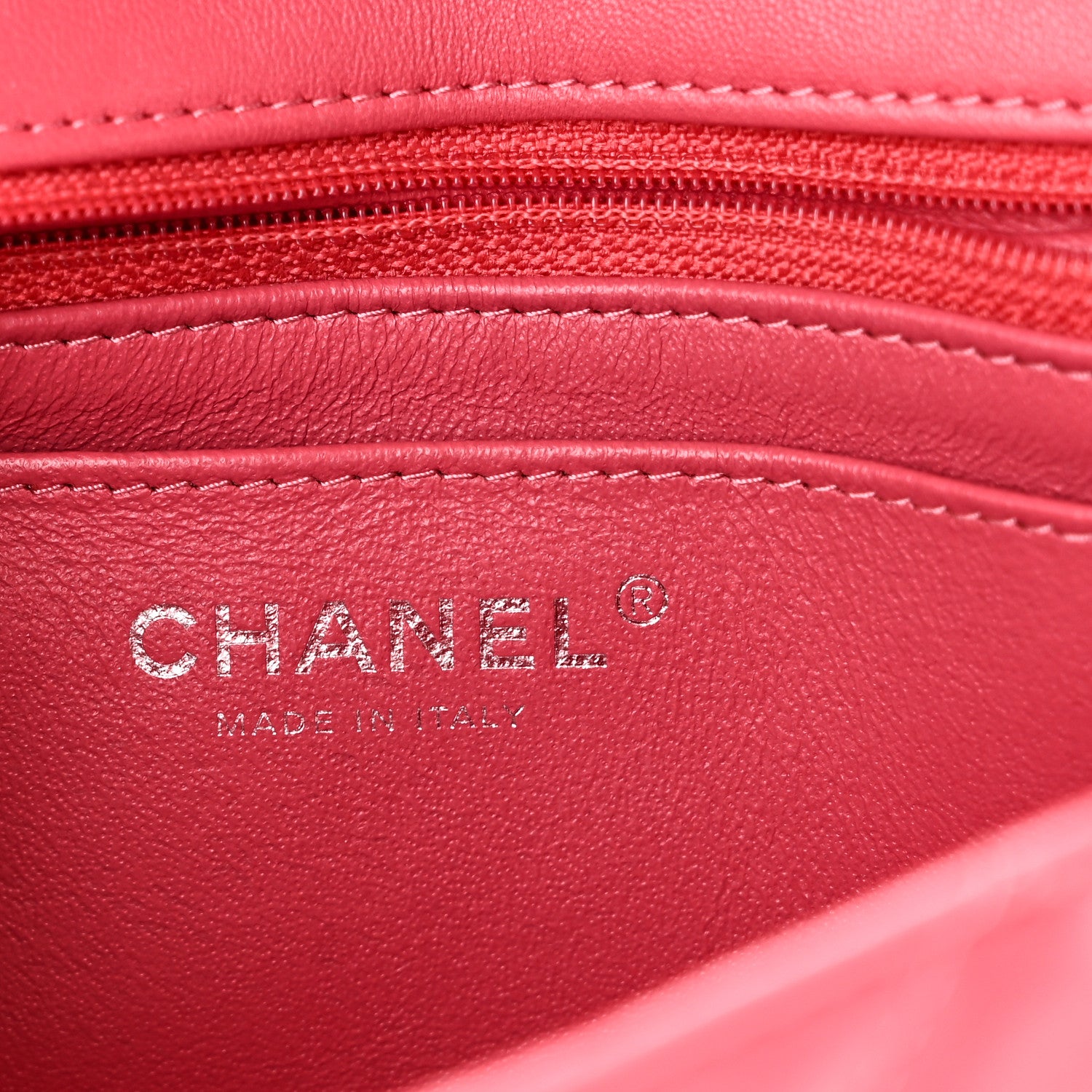 Chanel Lambskin Quilted Mini Rectangular Flap Pink 6 of 10