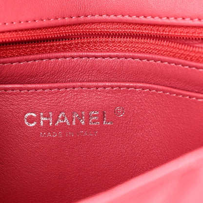 Chanel Lambskin Quilted Mini Rectangular Flap Pink 6 of 10