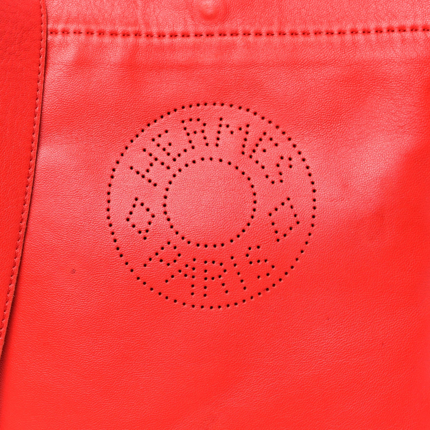Hermes Lambskin Clou De Selle Pouch Rouge 8 of 11