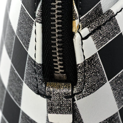 Balenciaga Calfskin Checked S Ville Top Handle Bag Black 9 of 9