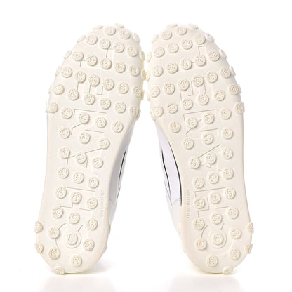 Chanel Calfskin Mesh Lycra Womens Logo Sneakers 39.5 White 5 of 10