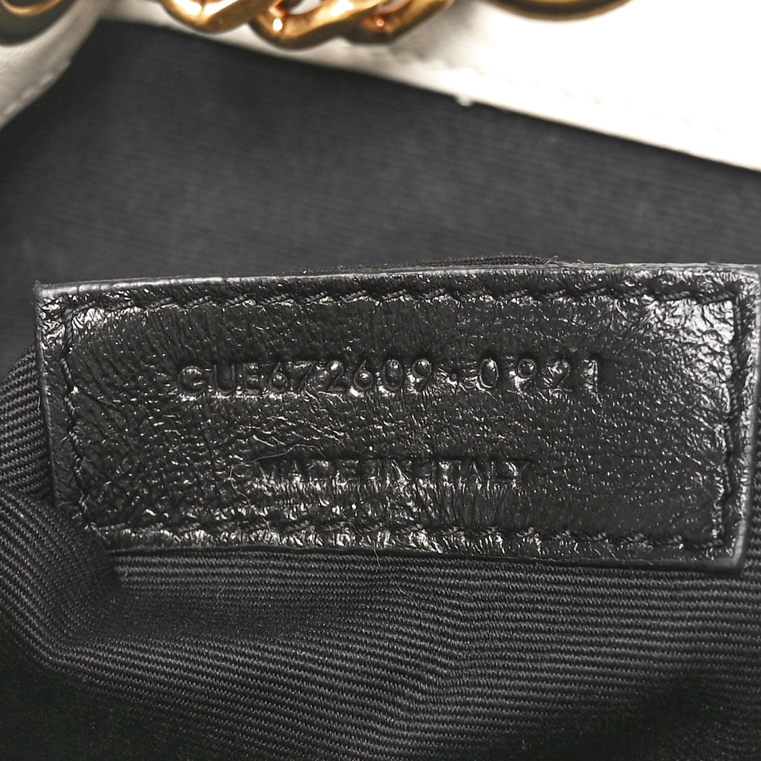 Saint Laurent Lambskin Matelasse Monogram Joe Backpack Cream 7 of 10