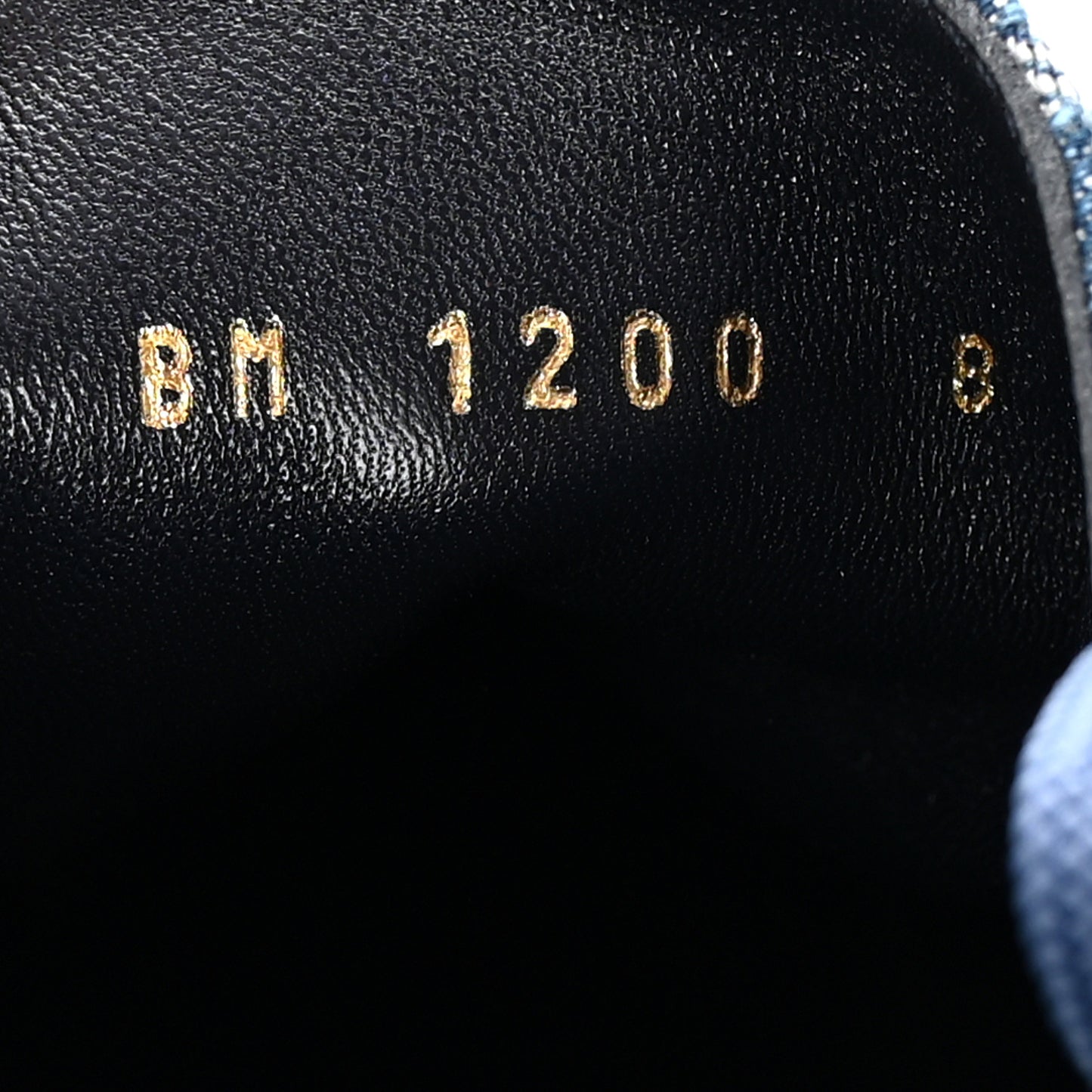 Monogram Denim Mods Ankle Boot 8 Blue