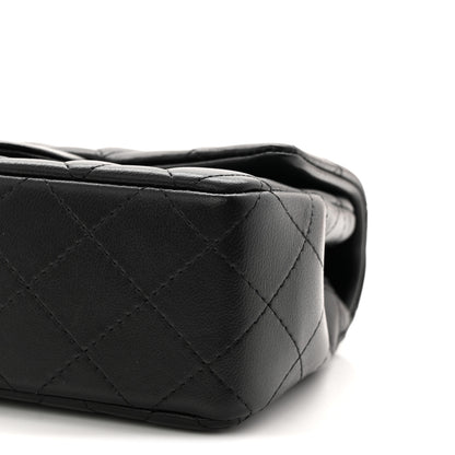 Chanel Lambskin Quilted Mini Rectangular Flap Black 10 of 11