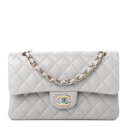 Chanel Caviar Quilted Small Double Flap Grey 1 of 11