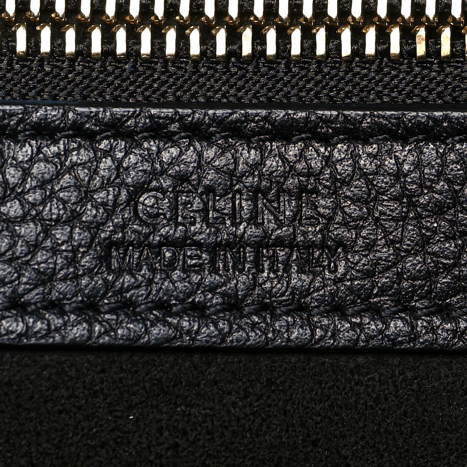 Celine Soft Grained Calfskin Small Belt Cabas Phantom Black 6 of 11