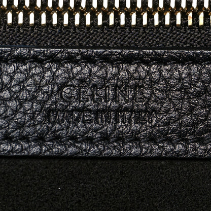 Celine Soft Grained Calfskin Small Belt Cabas Phantom Black 6 of 11