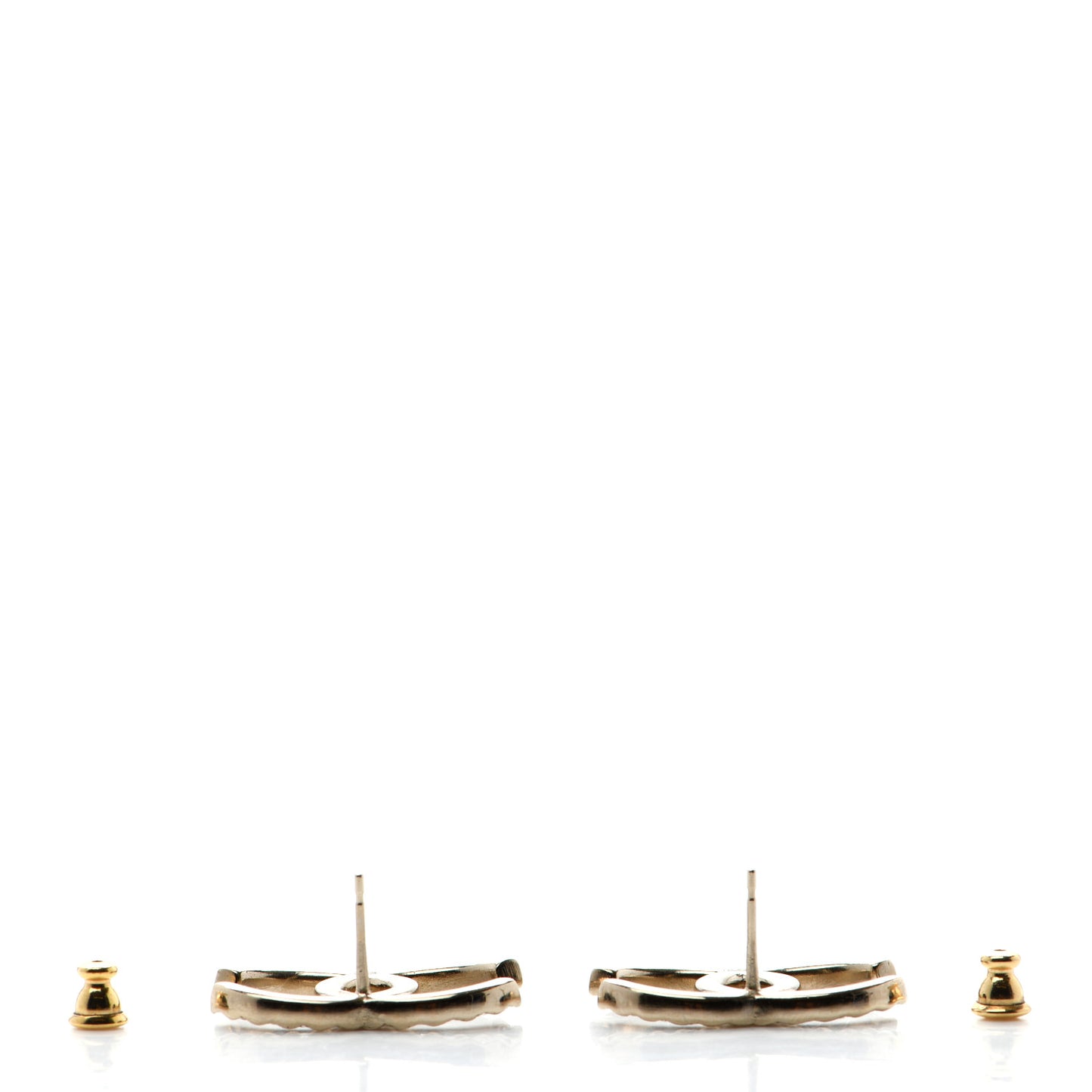 Baguette Crystal High Society CC Earrings Gold