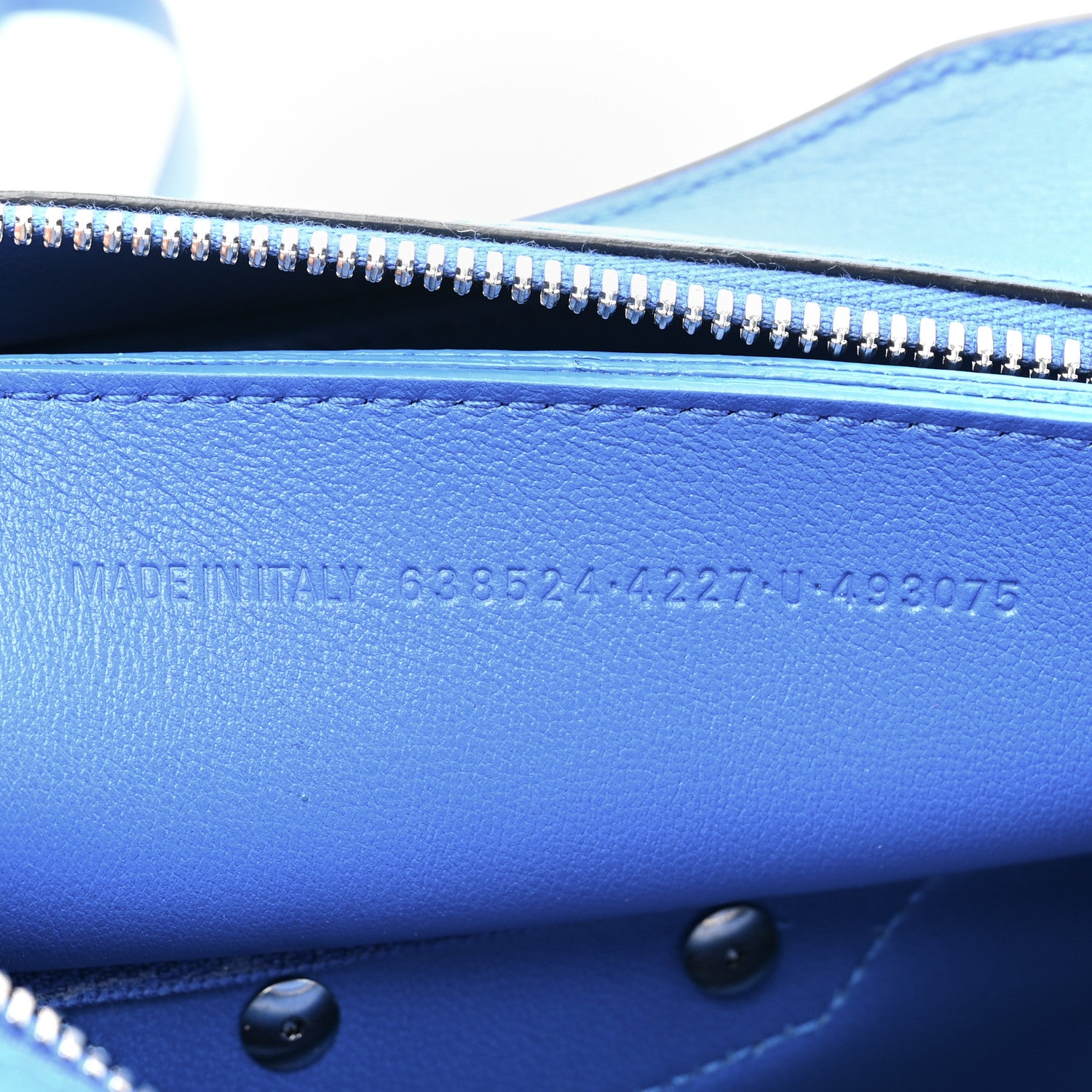 Balenciaga Smooth Calfskin Neo Classic Silver Hardware Mini City Bleu 7 of 11