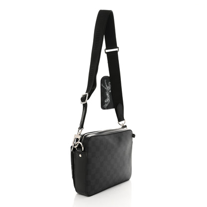 Louis Vuitton Damier Graphite Wild Animals Trio Messenger 3 of 9