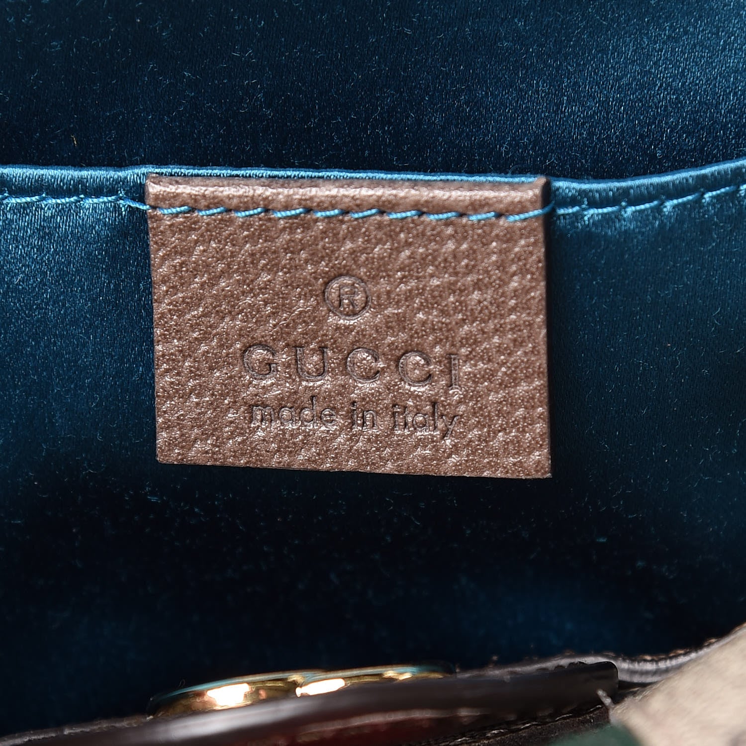 Gucci GG Supreme Monogram Textured Dollar Calfskin Web Small Ophidia Dome Shoulder Bag Beige Ebony New Acero 8 of 10