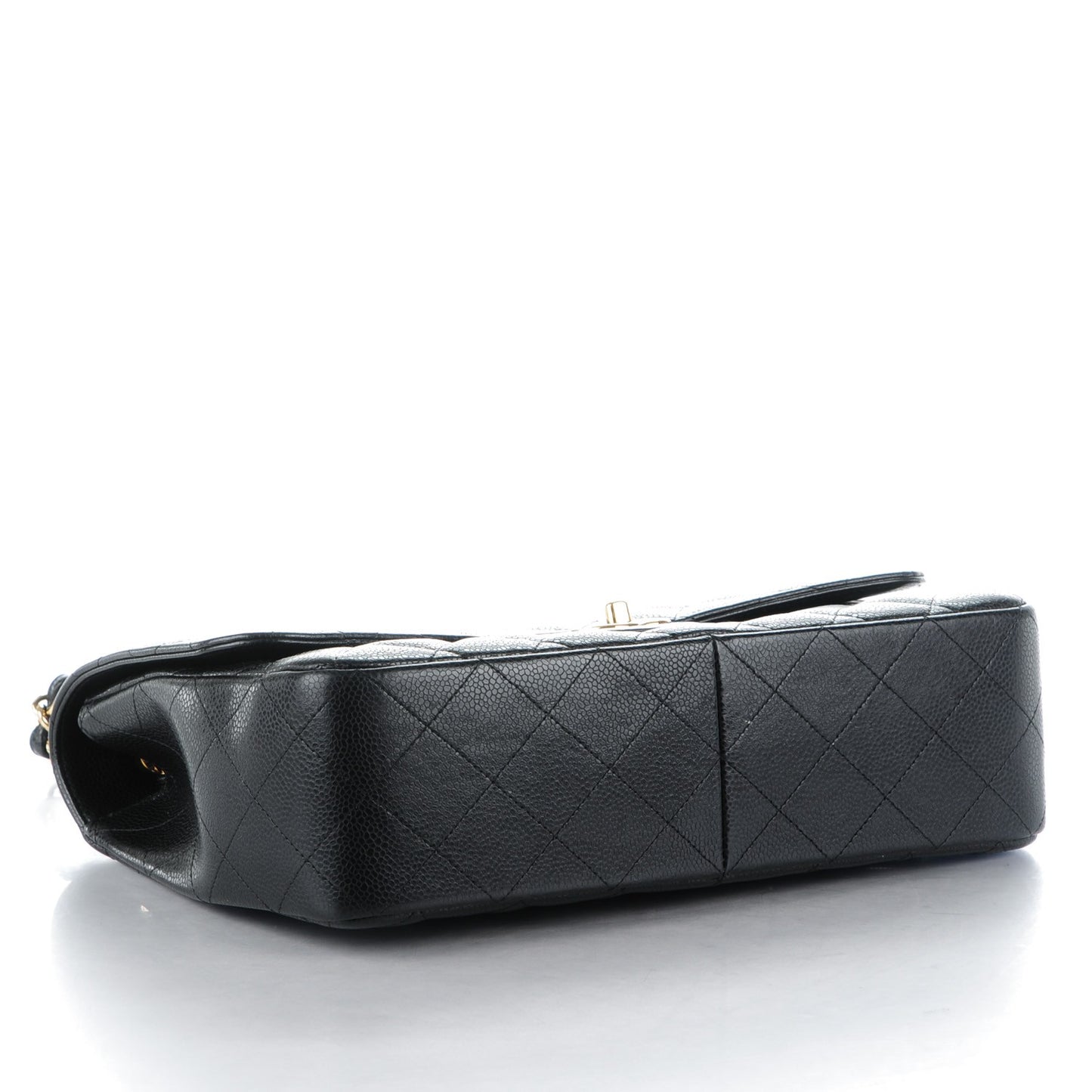 Caviar Quilted Jumbo Single Flap Black