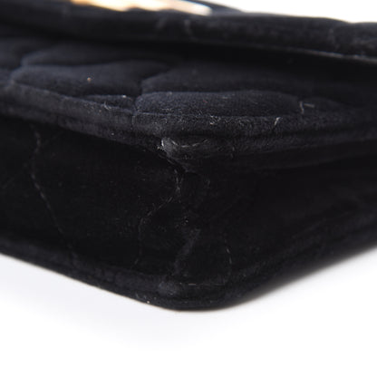 Balenciaga Velvet Mattress Quilted BB Wallet On Chain Black 9 of 13