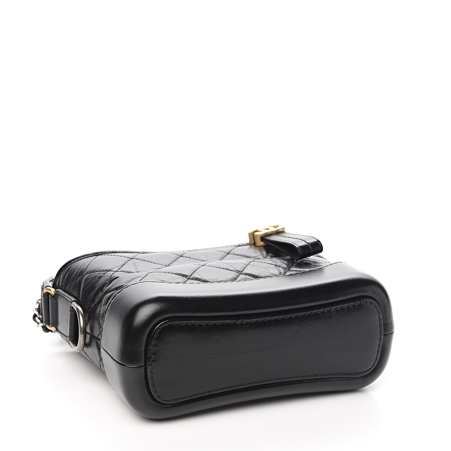 Chanel Aged Calfskin Quilted Small Gabrielle Hobo Black 3 of 10