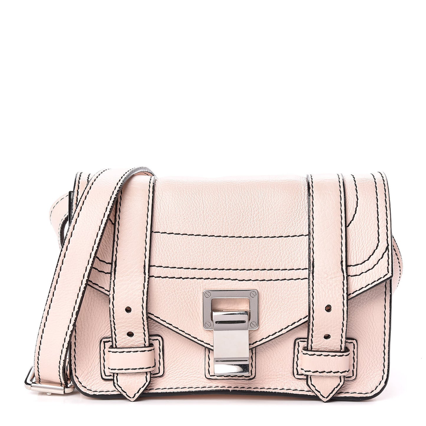 Calfskin Mini PS1 Crossbody Bag Rose Quartz