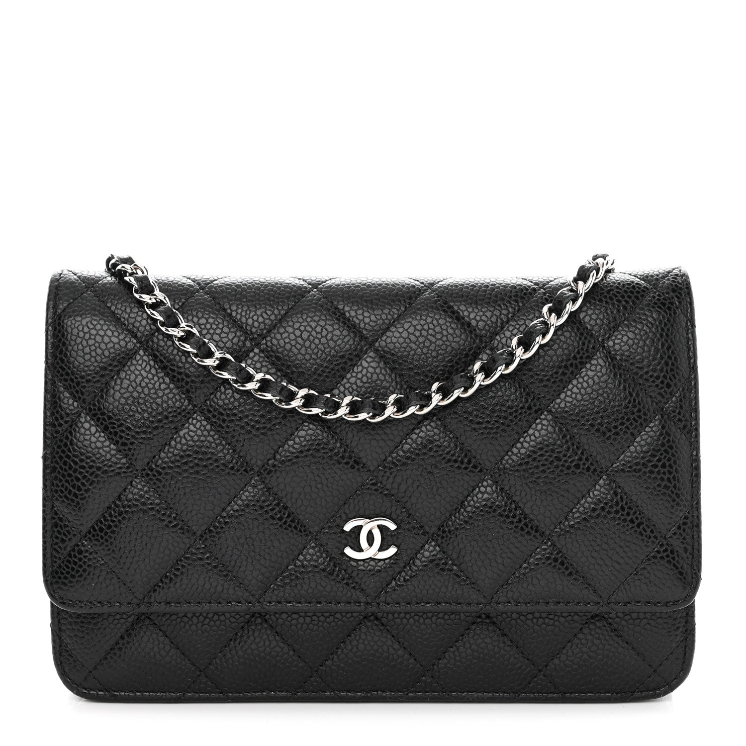 Chanel Caviar Quilted Wallet On Chain WOC Black 1 of 13