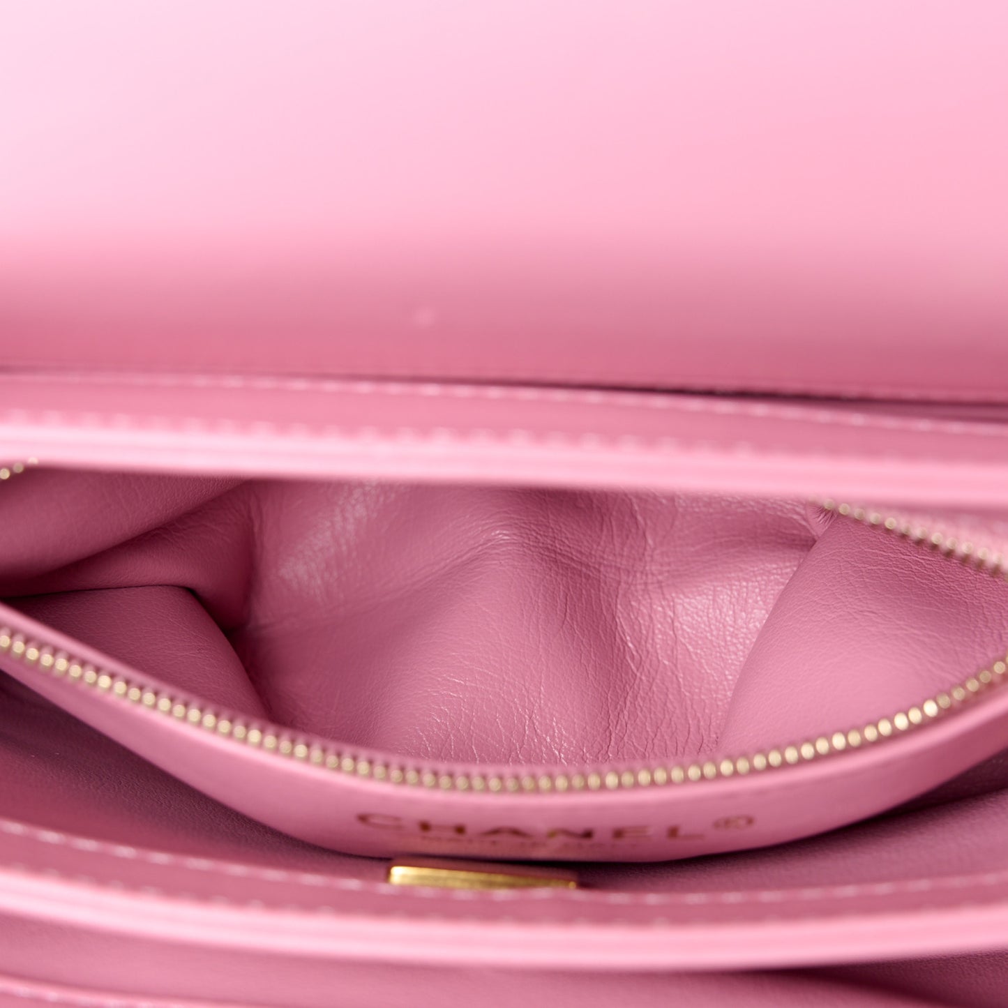 Lambskin Quilted Small Trendy CC Flap Dual Handle Bag Pink
