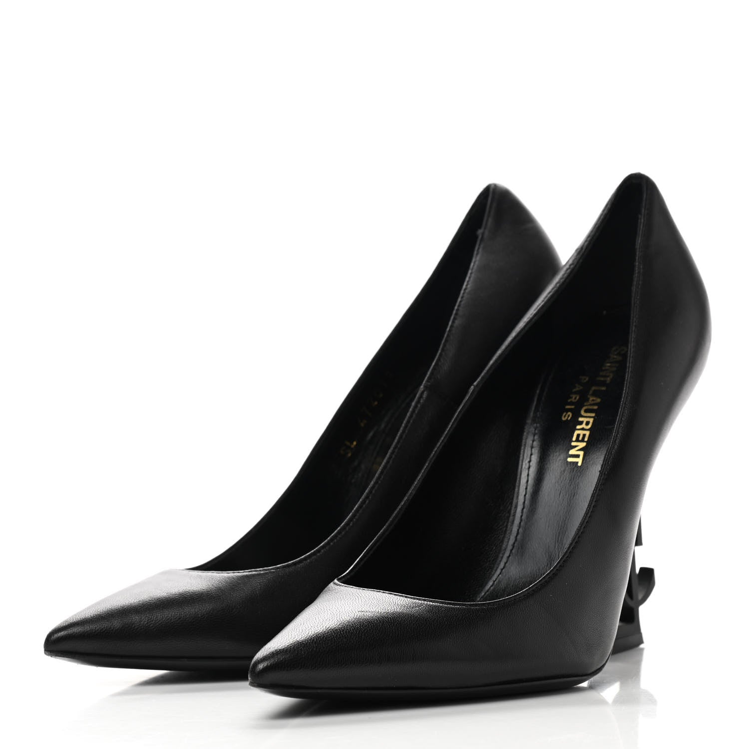 Saint Laurent Calfskin Opyum 110 Pumps 36 Black 3 of 10