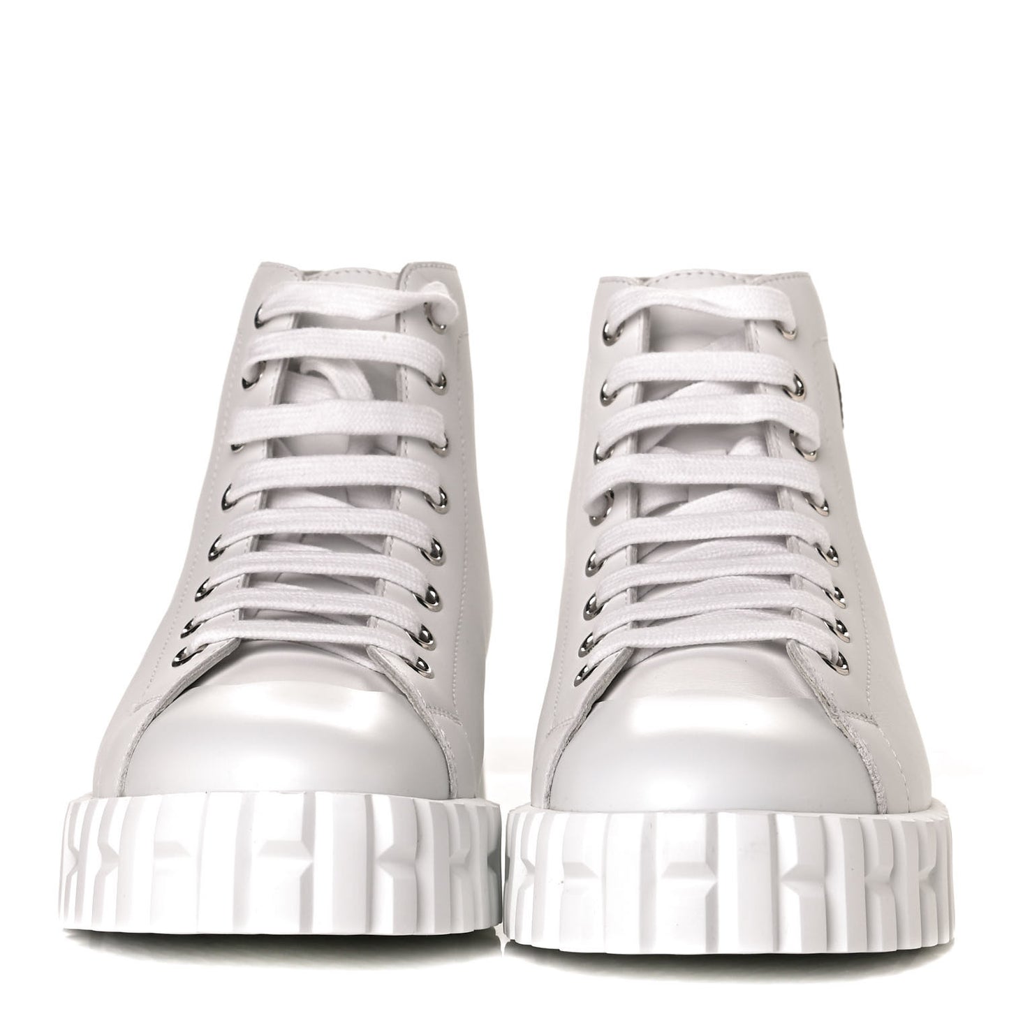 Calfskin Womens Climb Sneakers 36 White