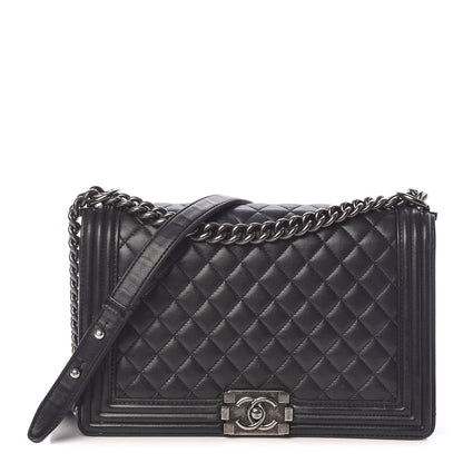 Chanel Lambskin Quilted New Medium Boy Flap Black 1 of 10
